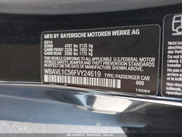 WBAVL1C56FVY24619 BMW X1 Xdrive28i