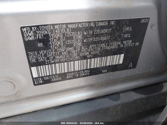 Toyota Rav4 Xle 2023 2T3W1RFV6PC245391 Image 9