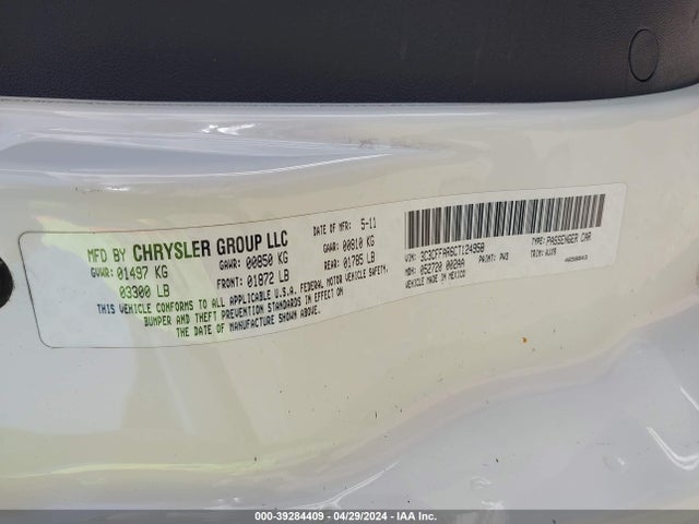 2012 FIAT 500 3C3CFFAR6CT124958 Photo 8