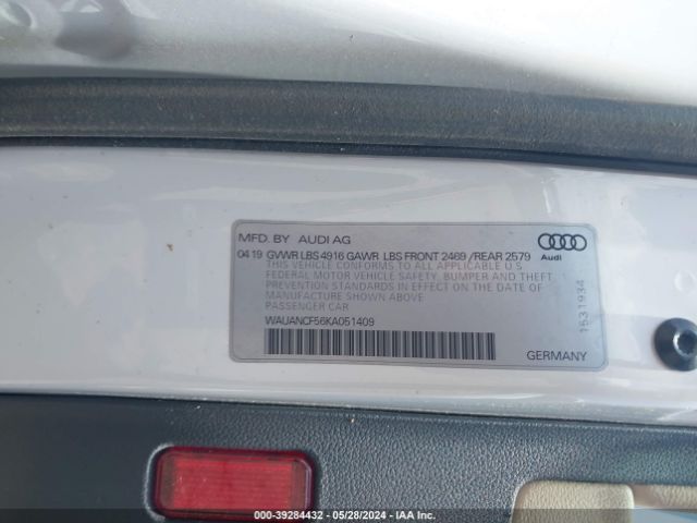 WAUANCF56KA051409 Audi A5 45 Premium