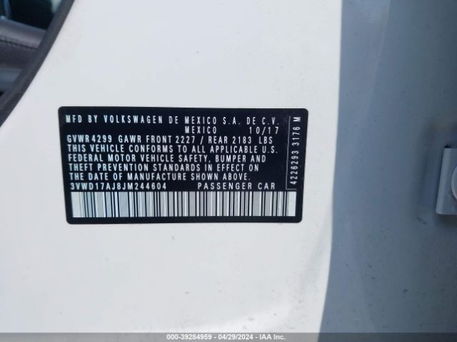 3VWD17AJ8JM244604 Volkswagen Jetta 1.8t Se Sport