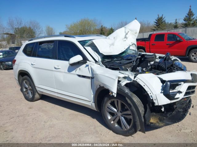 Auction sale of the 2019 Volkswagen Atlas 3.6l V6 Sel R-line, vin: 1V2RR2CA1KC558338, lot number: 39284964