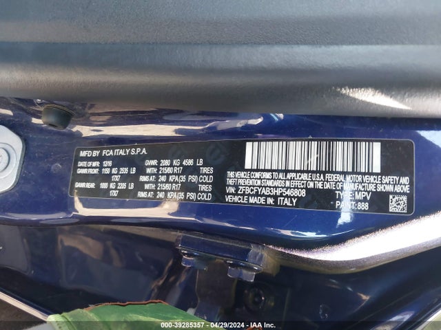 2017 FIAT 500X ZFBCFYAB3HP546808 Photo 8