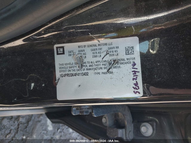 1G4PR5SK4F4113432 Buick Verano Convenience Group