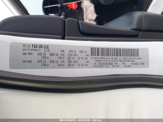 Jeep Grand Cherokee Laredo E 4x2 2019 1C4RJEAGXKC699281 Image 9