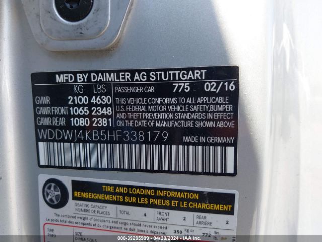 WDDWJ4KB5HF338179 Mercedes-Benz C 300 4matic