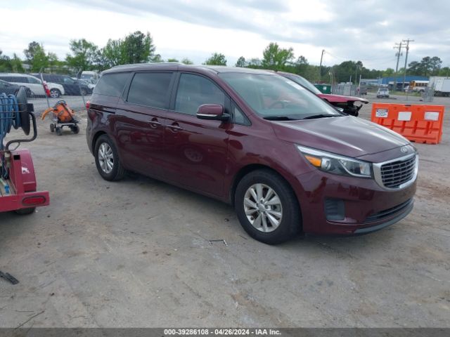 2016 Kia Sedona Lx მანქანა იყიდება აუქციონზე, vin: KNDMB5C16G6087827, აუქციონის ნომერი: 39286108