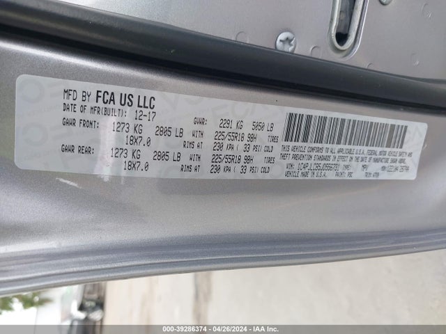 1C4PJLCB5JD556731 Jeep Cherokee Latitude Fwd