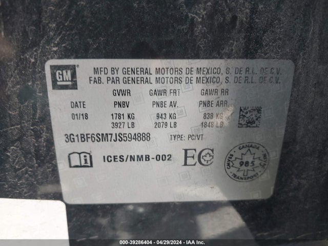 Chevrolet Cruze Premier Auto 2018 3G1BF6SM7JS594888 Image 9