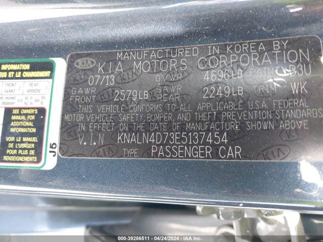 KIA Cadenza Premium 2014 KNALN4D73E5137454 Image 9