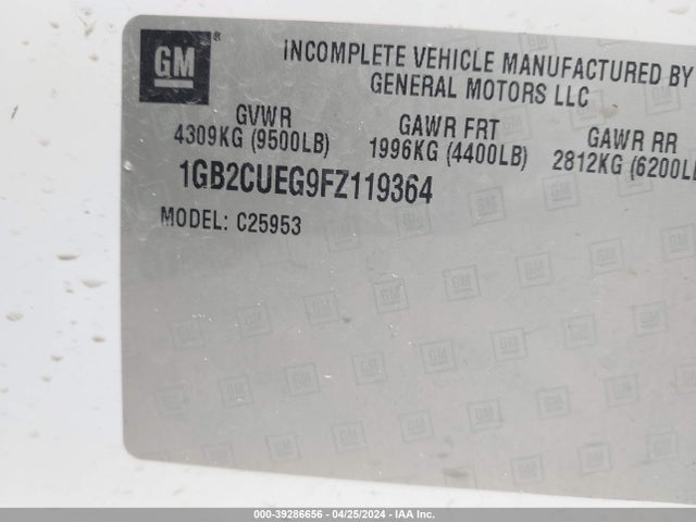Chevrolet Silverado 2500hd Wt 2015 1GB2CUEG9FZ119364 Image 9
