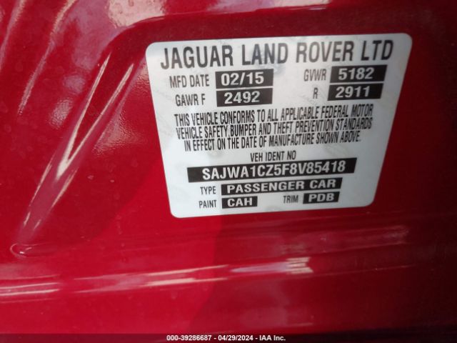 SAJWA1CZ5F8V85418 Jaguar XJ
