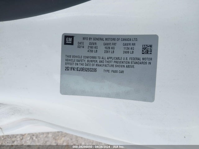 Chevrolet CAMARO 2SS 2014 2G1FK1EJ0E9260206 Image 9