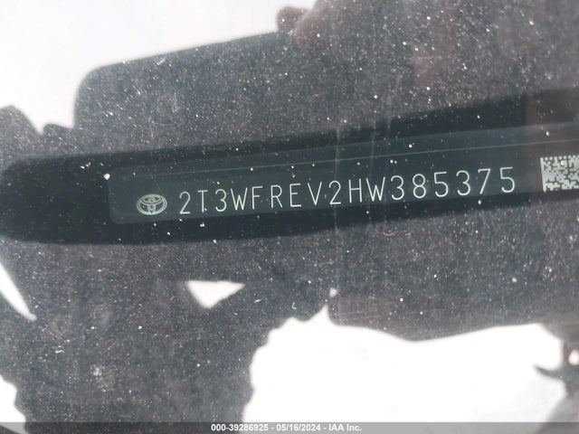 Toyota Rav4 Xle 2017 2T3WFREV2HW385375 Image 9