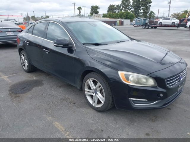 2015 Volvo S60 T5 Premier მანქანა იყიდება აუქციონზე, vin: YV126MFB0F2318134, აუქციონის ნომერი: 39286945