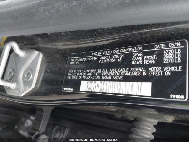 YV126MFB0F2318134 Volvo S60 T5 Premier