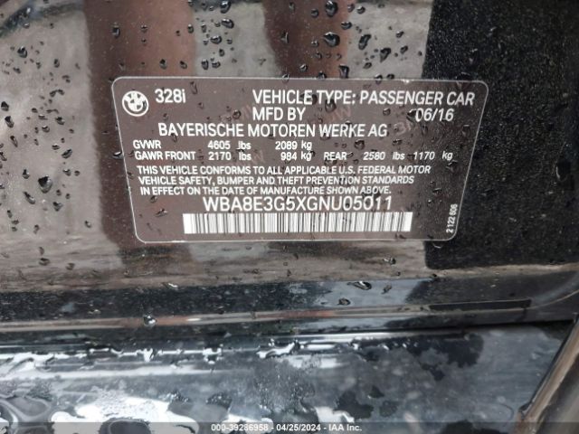 WBA8E3G5XGNU05011 BMW 328i Xdrive