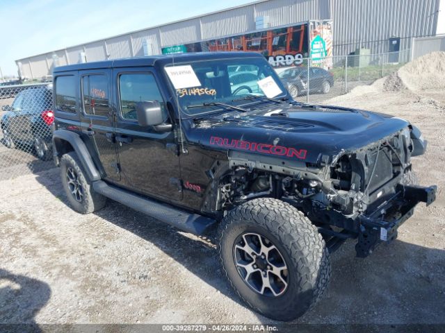 Auction sale of the 2019 Jeep Wrangler Unlimited Rubicon 4x4, vin: 1C4HJXFGXKW677165, lot number: 39287279