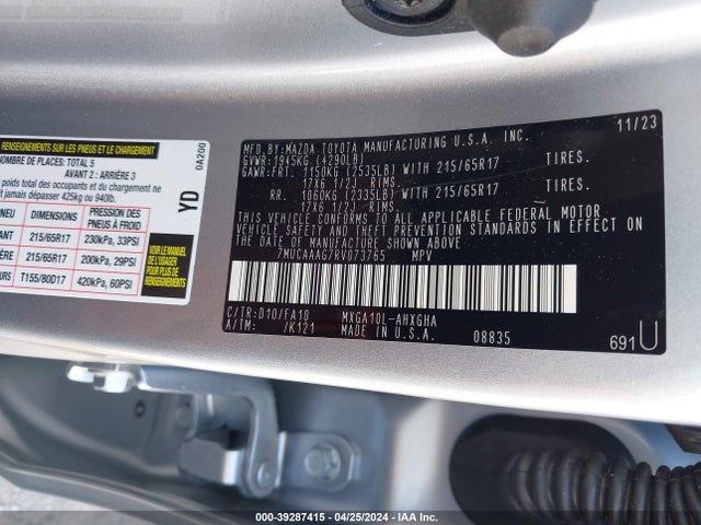 Toyota Corolla Cross Le 2024 7MUCAAAG7RV073765 Image 9