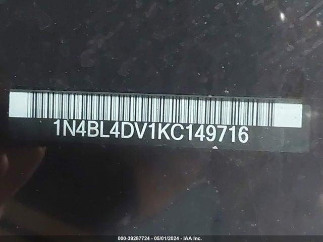 Nissan Altima 2.5 Sv 2019 1N4BL4DV1KC149716 Image 18