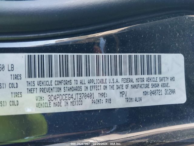 3C4PDCEG4JT370401 Dodge JOURNEY GT