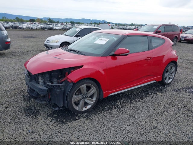 Hyundai Veloster Turbo W/black 2014 KMHTC6AE5EU196319 Image 2