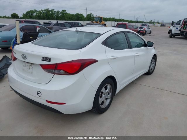 5NPDH4AE4FH623046 Hyundai ELANTRA SE