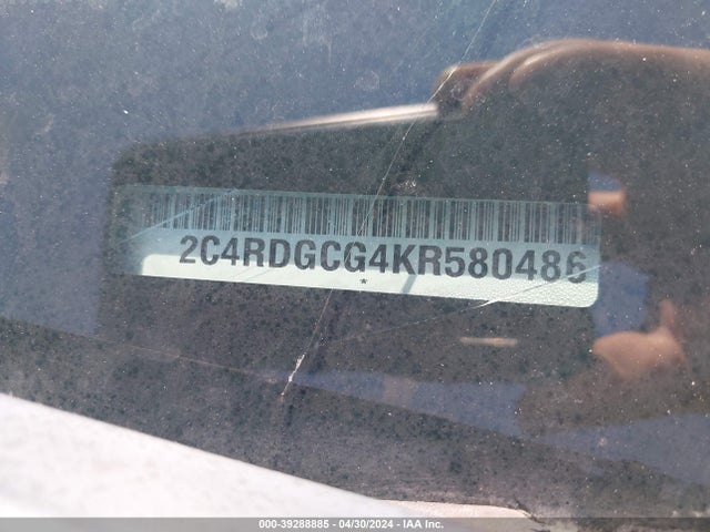 Dodge Grand Caravan Sxt 2019 2C4RDGCG4KR580486 Image 9