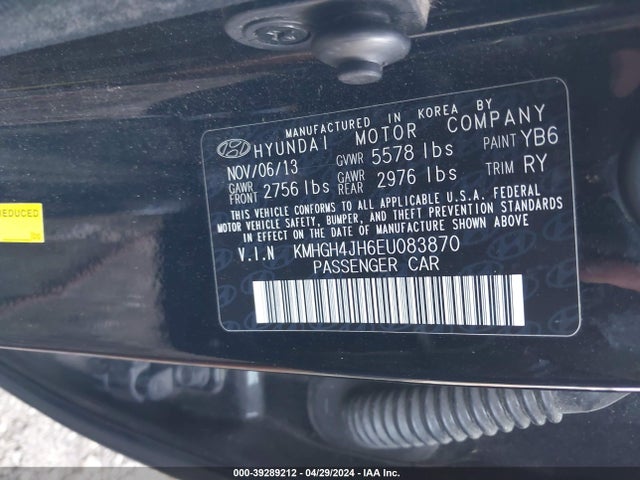 KMHGH4JH6EU083870 Hyundai Equus Ultimate
