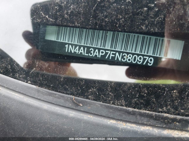 Nissan Altima 2.5 Sl 2015 1N4AL3AP7FN380979 Image 9