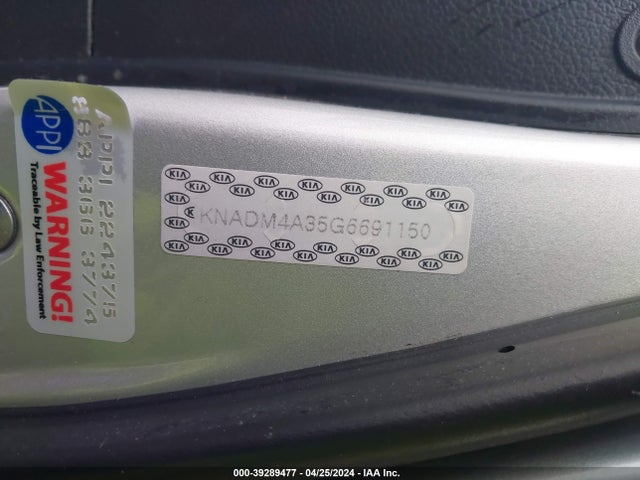 KIA RIO LX 2016 KNADM4A35G6691150 Image 9