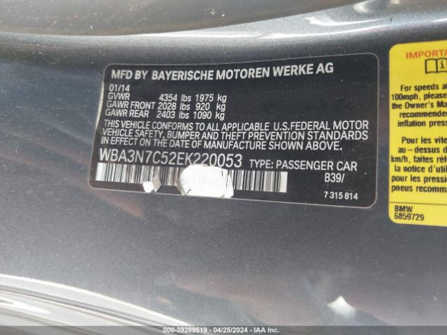 WBA3N7C52EK220053 BMW 428i