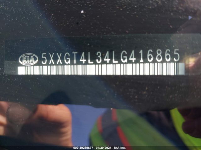 5XXGT4L34LG416865 KIA Optima S