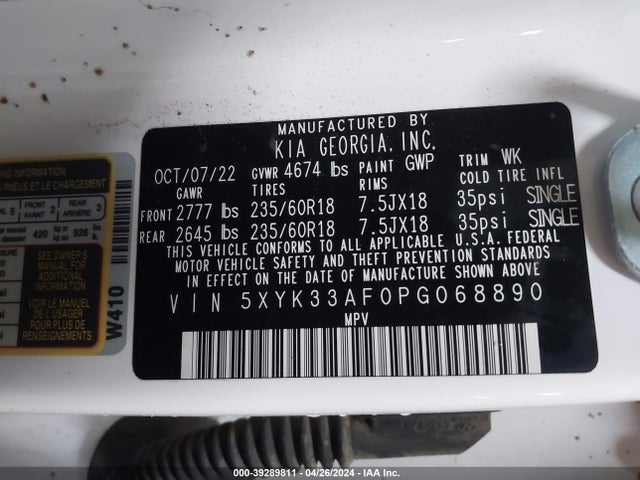 KIA Sportage Ex 2023 5XYK33AF0PG068890 Image 9