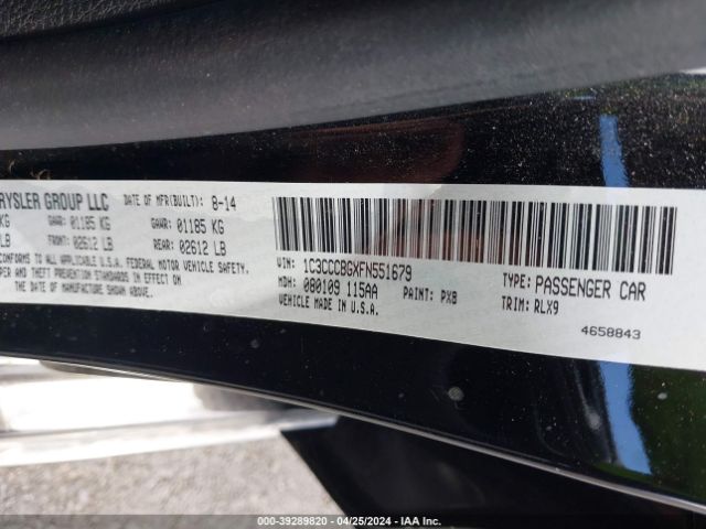 1C3CCCBGXFN551679 Chrysler 200 S
