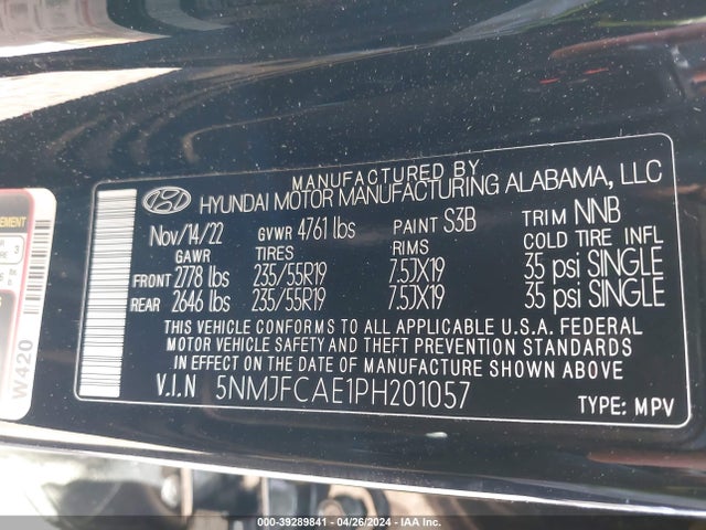 Hyundai TUCSON SEL 2023 5NMJFCAE1PH201057 Image 9