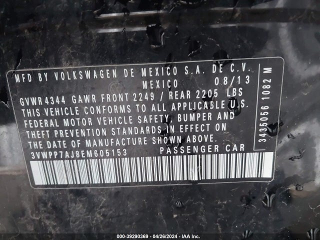 3VWPP7AJ8EM605153 Volkswagen Jetta Sportwagen 2.5l Se