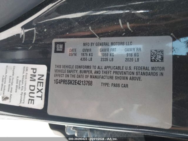 1G4PR5SK2E4213768 Buick Verano Convenience Group