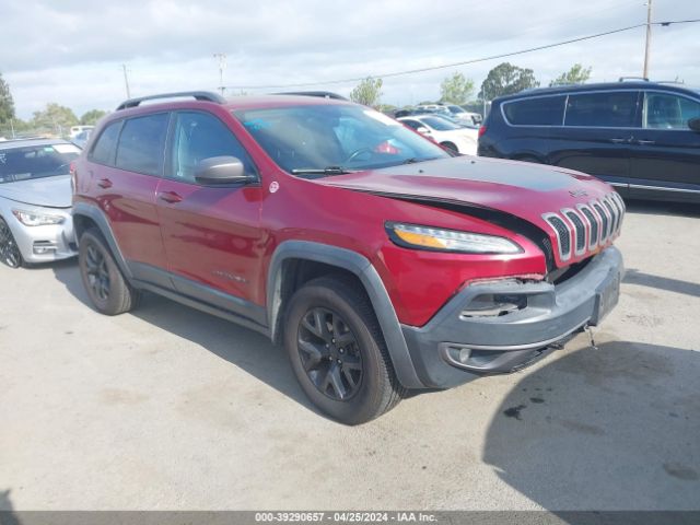 Auction sale of the 2016 Jeep Cherokee Trailhawk, vin: 1C4PJMBS6GW299986, lot number: 39290657