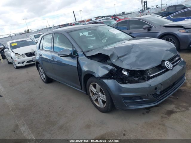 Auction sale of the 2017 Volkswagen Golf Tsi S 4-door/tsi Se 4-door/tsi Sel 4-door/tsi Wolfsburg Edition 4-door, vin: 3VW217AU1HM024636, lot number: 39291155