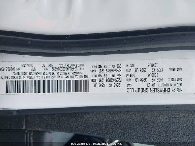 Dodge Durango Sxt 2014 1C4RDJAG2EC314090 Image 9