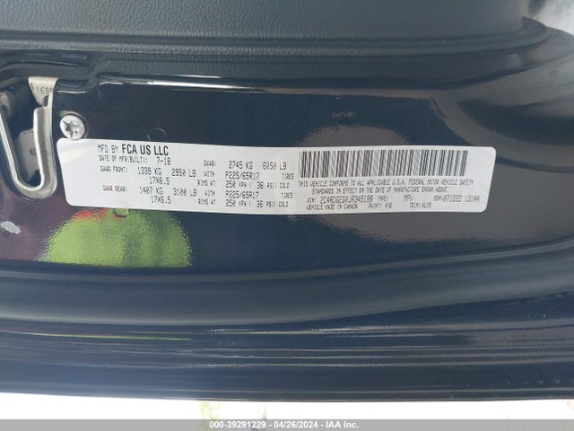 Dodge Grand Caravan Gt 2018 2C4RDGEG0JR345188 Image 9