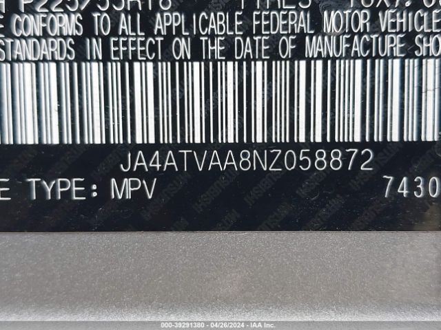 JA4ATVAA8NZ058872 Mitsubishi Eclipse Cross Le S-awc
