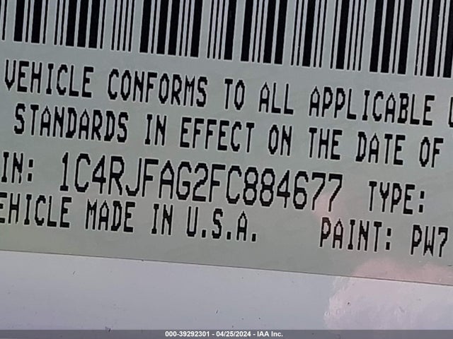 1C4RJFAG2FC884677 Jeep Grand Cherokee Altitude