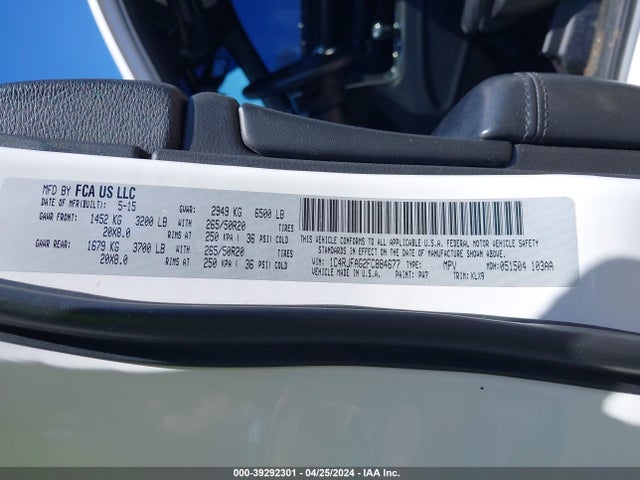 1C4RJFAG2FC884677 Jeep Grand Cherokee Altitude