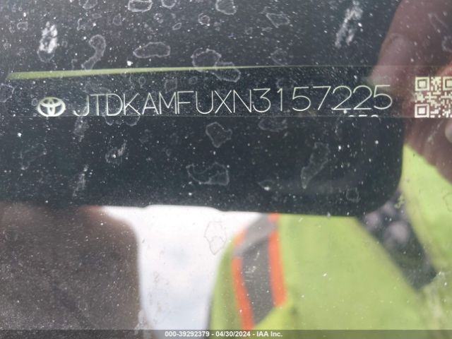 JTDKAMFUXN3157225 Toyota Prius Le