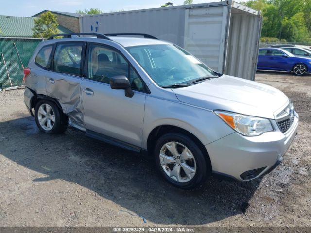Auction sale of the 2016 Subaru Forester 2.5i, vin: JF2SJABCXGH423099, lot number: 39292429