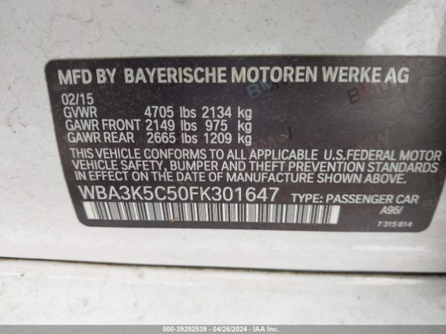 WBA3K5C50FK301647 BMW 328d Xdrive