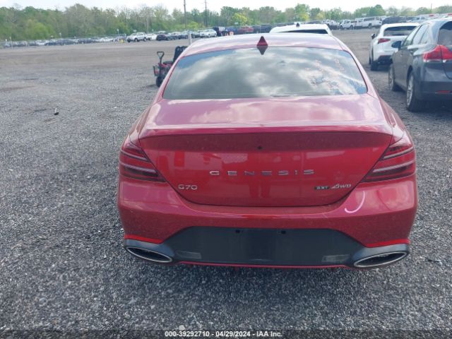 KMTG54TE9PU132855 Genesis G70 3.3t Awd