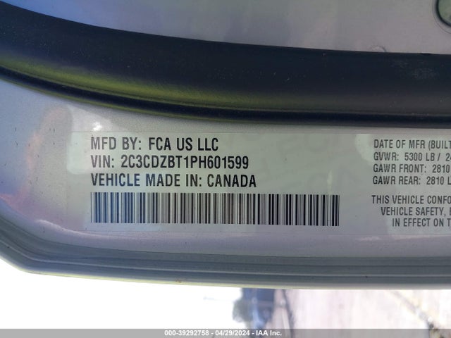 Dodge Challenger R/t 2023 2C3CDZBT1PH601599 Image 9